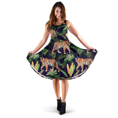 Tiger Jungle Sleeveless Mini Dress