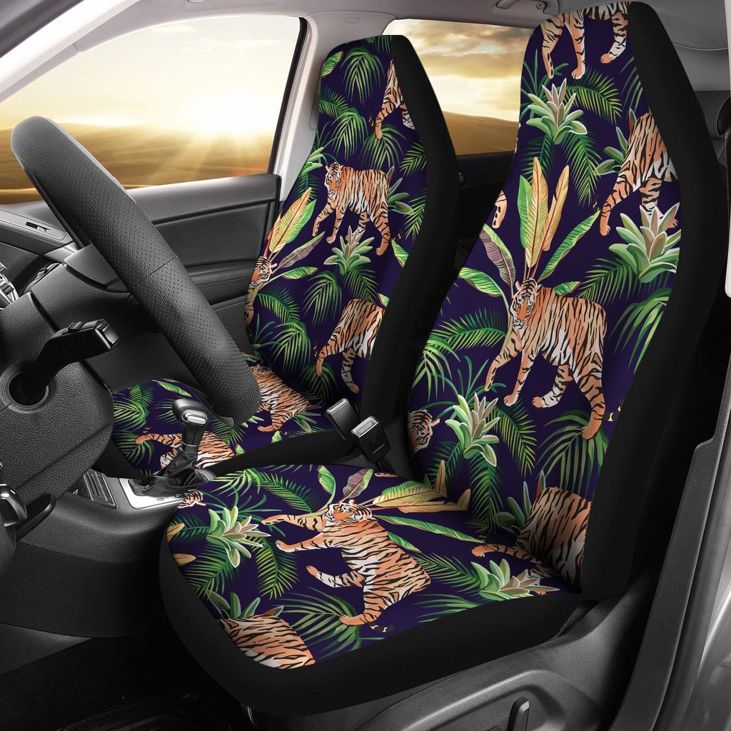 Tiger Tropical Pattern Universal Fit Car Seat Covers