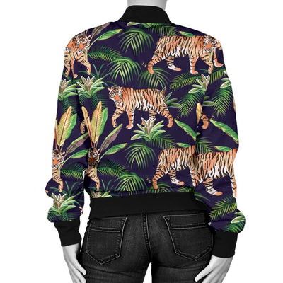 Tiger Jungle Women Casual Bomber Jacket