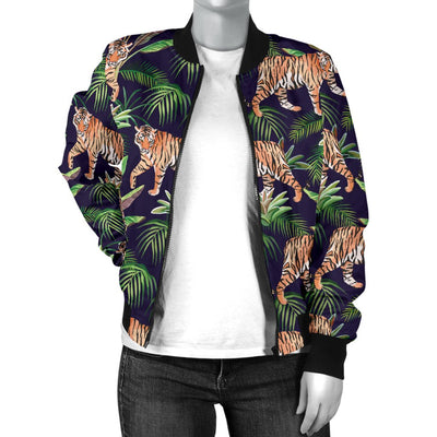 Tiger Jungle Women Casual Bomber Jacket