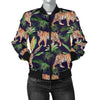 Tiger Jungle Women Casual Bomber Jacket