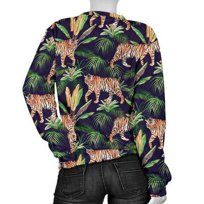 Tiger Jungle Women Crewneck Sweatshirt