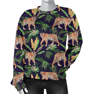 Tiger Jungle Women Crewneck Sweatshirt