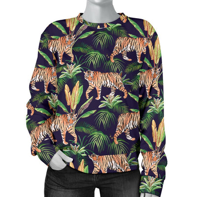 Tiger Jungle Women Crewneck Sweatshirt