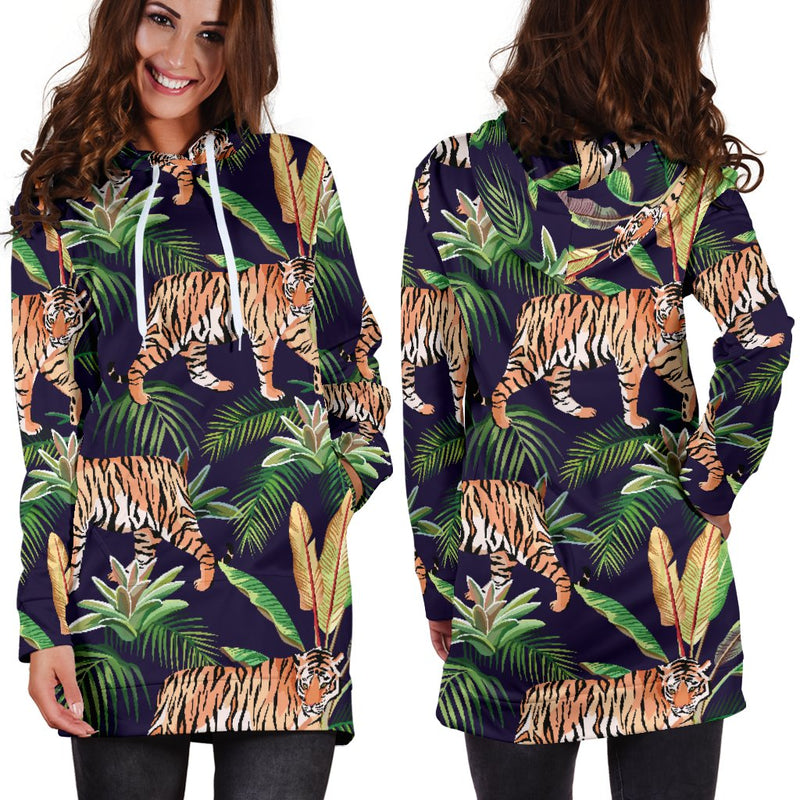 Tiger Jungle Women Hoodie Dress