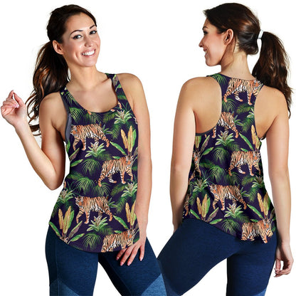 Tiger Jungle Women Racerback Tank Top