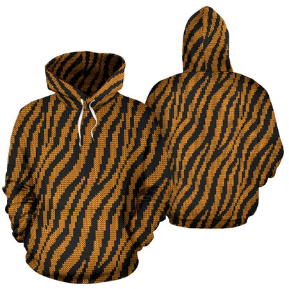 Tiger Knit Skin All Over Print Hoodie