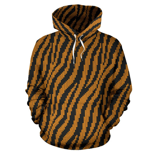 Tiger Knit Skin All Over Print Hoodie