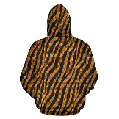 Tiger Knit Skin All Over Zip Up Hoodie