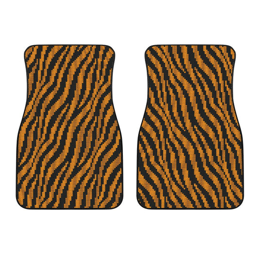 Tiger Knit Skin Car Floor Mats