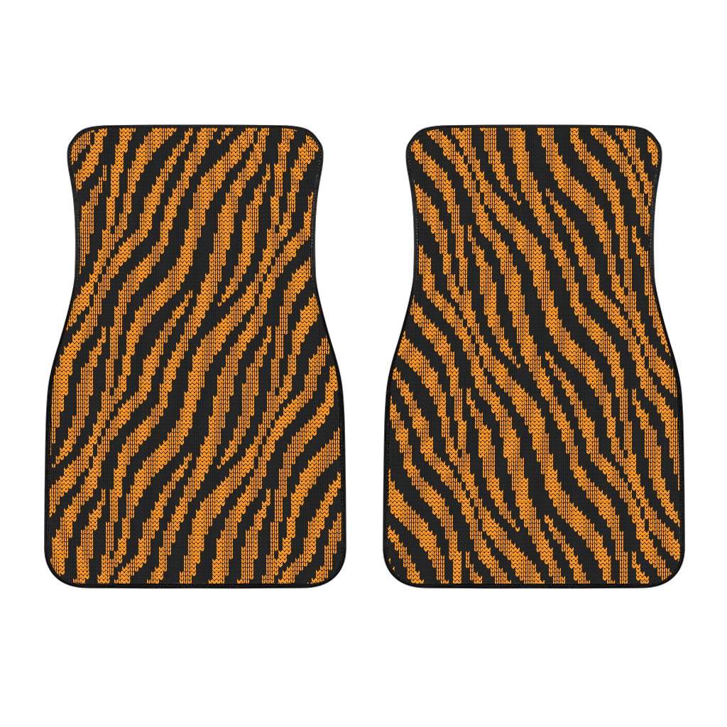 Tiger Knit Skin Car Floor Mats