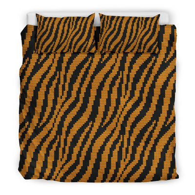 Tiger Knit Skin Duvet Cover Bedding Set