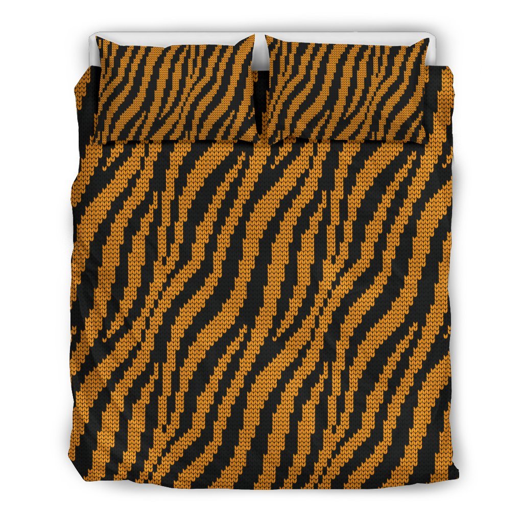 Tiger Knit Skin Duvet Cover Bedding Set