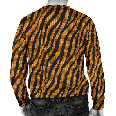 Tiger Knit Skin Men Crewneck Sweatshirt