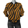 Tiger Knit Skin Women Casual Bomber Jacket