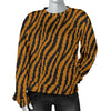 Tiger Knit Skin Women Crewneck Sweatshirt