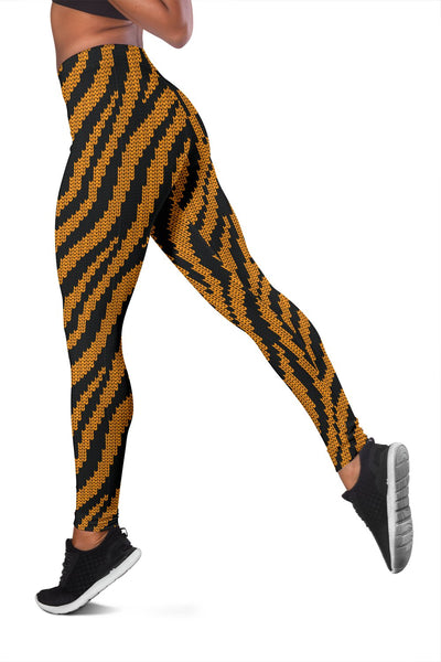 Tiger Knit Skin Women Leggings