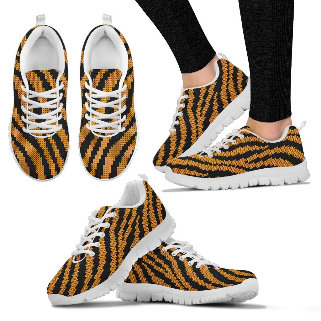 Tiger Knit Skin Women Sneakers