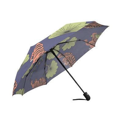 Tiger Pattern Japan Style Automatic Foldable Umbrella