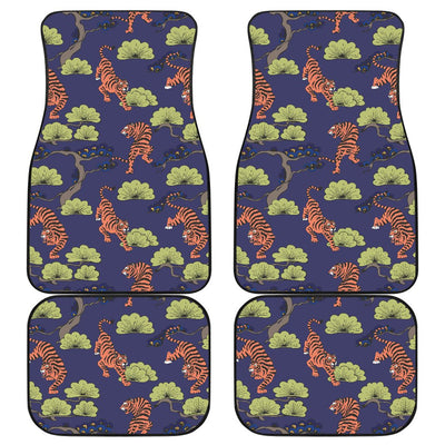 Tiger Pattern Japan Style Front and Back Car Floor Mats