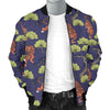 Tiger Pattern Japan Style Men Casual Bomber Jacket