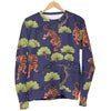 Tiger Pattern Japan Style Men Crewneck Sweatshirt