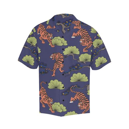 Tiger Pattern Japan Style Men Hawaiian Shirt