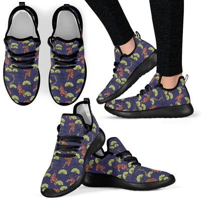 Tiger Pattern Japan Style Mesh Knit Sneakers Shoes