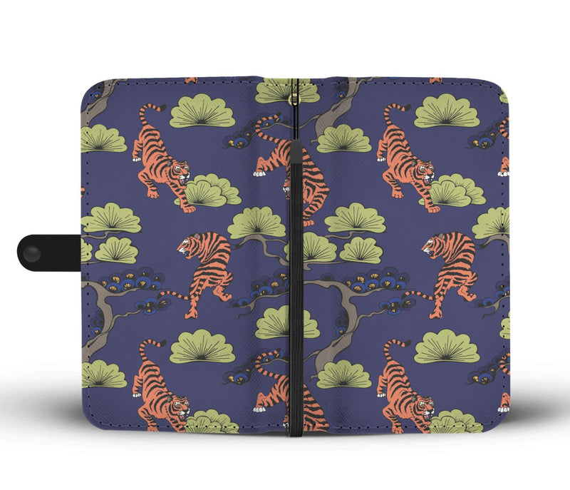 Tiger Pattern Japan Style Wallet Phone Case