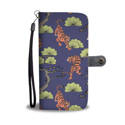 Tiger Pattern Japan Style Wallet Phone Case