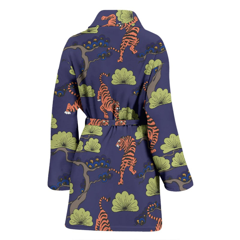 Tiger Pattern Japan Style Women Bath Robe