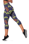 Tiger Pattern Japan Style Women Capris