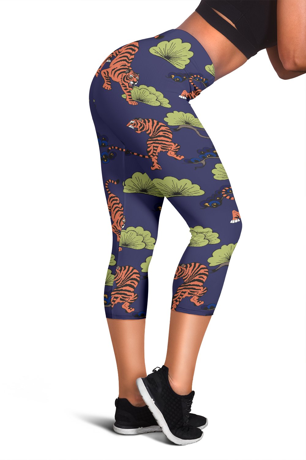 Tiger Pattern Japan Style Women Capris