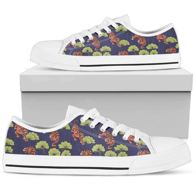 Tiger Pattern Japan Style Women Low Top Shoes