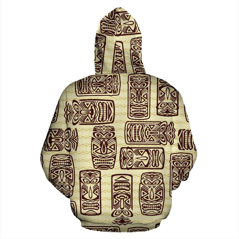 Hawaiian Polynesian Tiki Print Pattern All Over Print Hoodie