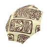 Tiki Brown Mask Print Automatic Foldable Umbrella