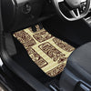 Hawaiian Polynesian Tiki Print Pattern Car Floor Mats