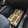 Hawaiian Polynesian Tiki Print Pattern Car Floor Mats