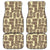 Tiki Brown Mask Print Front and Back Car Floor Mats