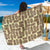 Tiki Brown Mask Print Sarong Pareo Wrap