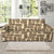 Tiki Brown Mask Print Sofa Slipcover-JORJUNE.COM