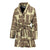 Tiki Brown Mask Print Women Bath Robe