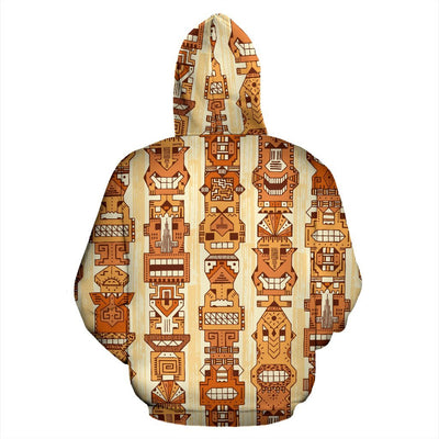 Hawaiian Polynesian Tiki Pattern All Over Print Hoodie