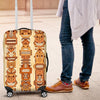 Hawaiian Polynesian Tiki Pattern Luggage Cover Protector