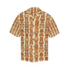 Tiki Orange Vertical Pattern Men Hawaiian Shirt-JorJune