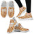 Tiki Orange Vertical Pattern Mesh Knit Sneakers Shoes