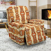 Tiki Orange Vertical Pattern Recliner Slipcover-JORJUNE.COM