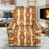 Tiki Orange Vertical Pattern Recliner Slipcover-JORJUNE.COM