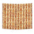 Tiki Orange Vertical Pattern Tapestry