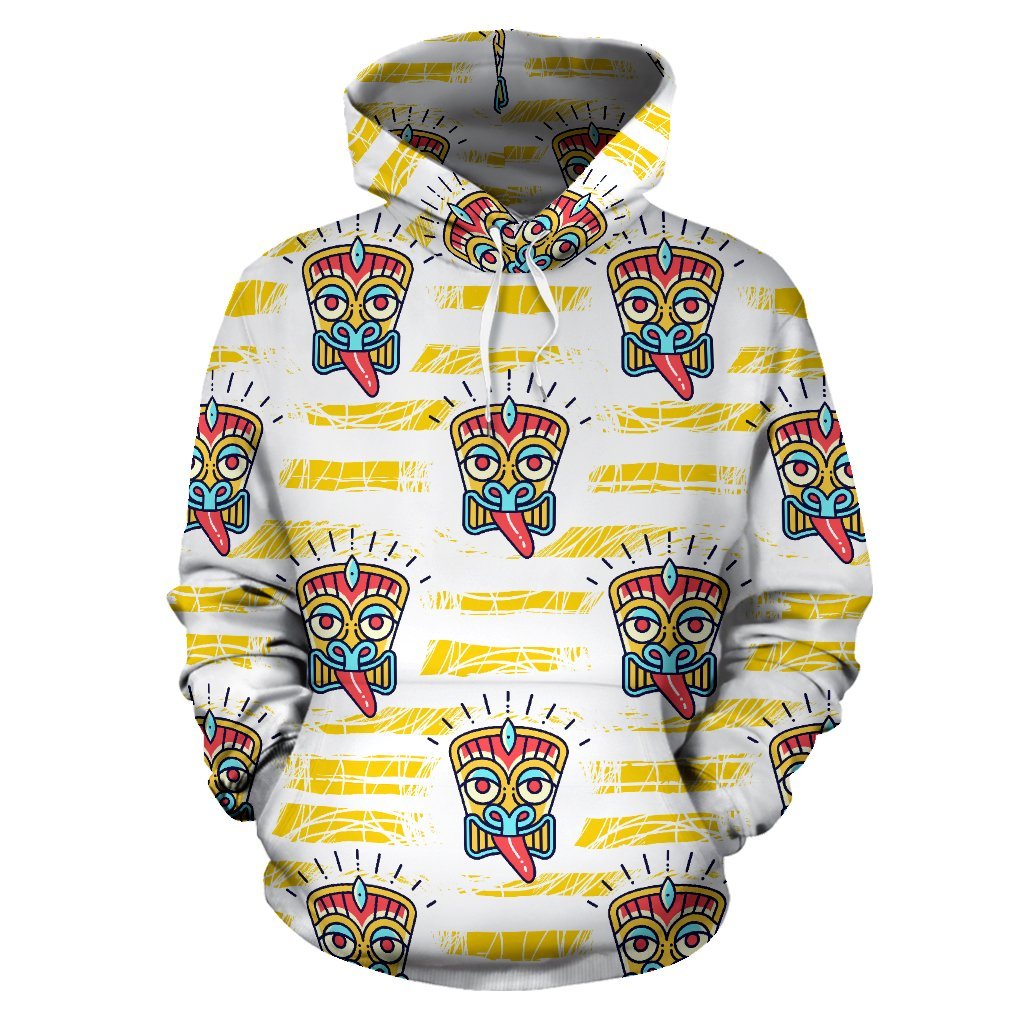 Hawaiian Polynesian Tiki Print All Over Print Hoodie